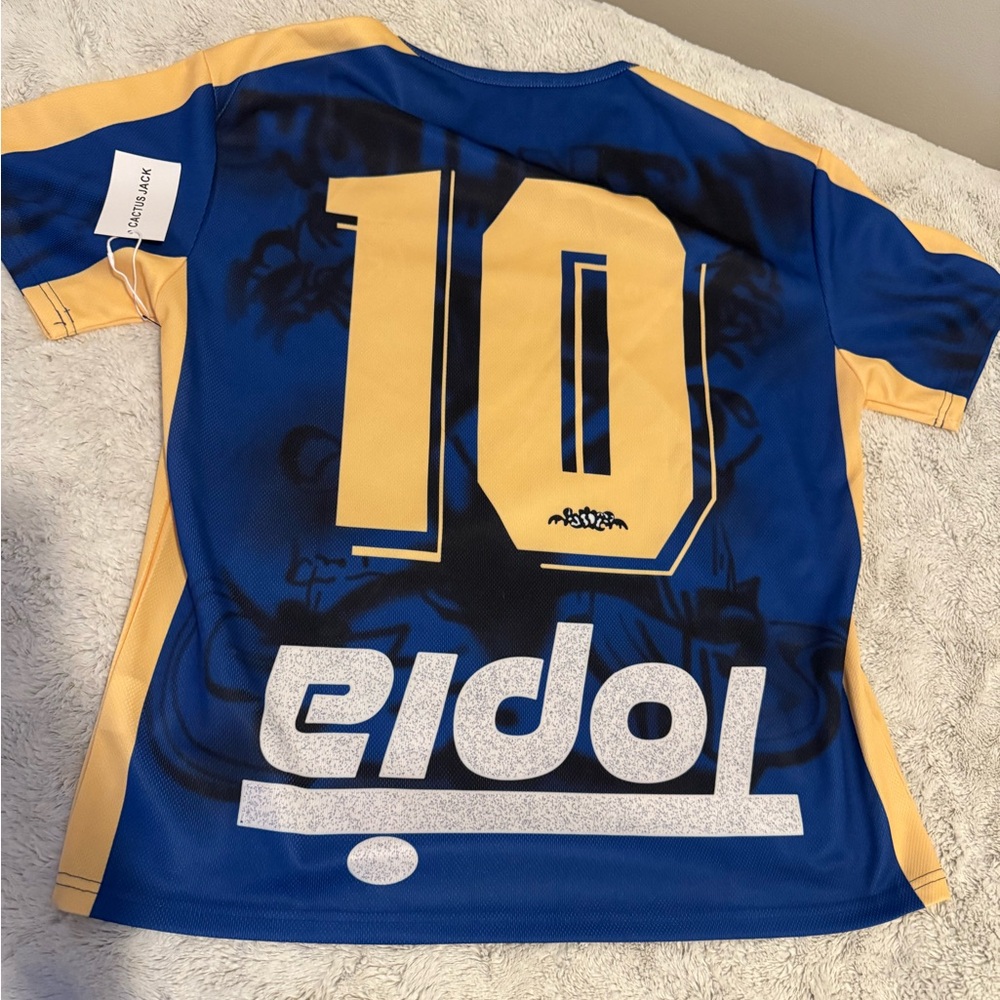 Travis Scott Men’s Large Soccer Jersey “Columbia”